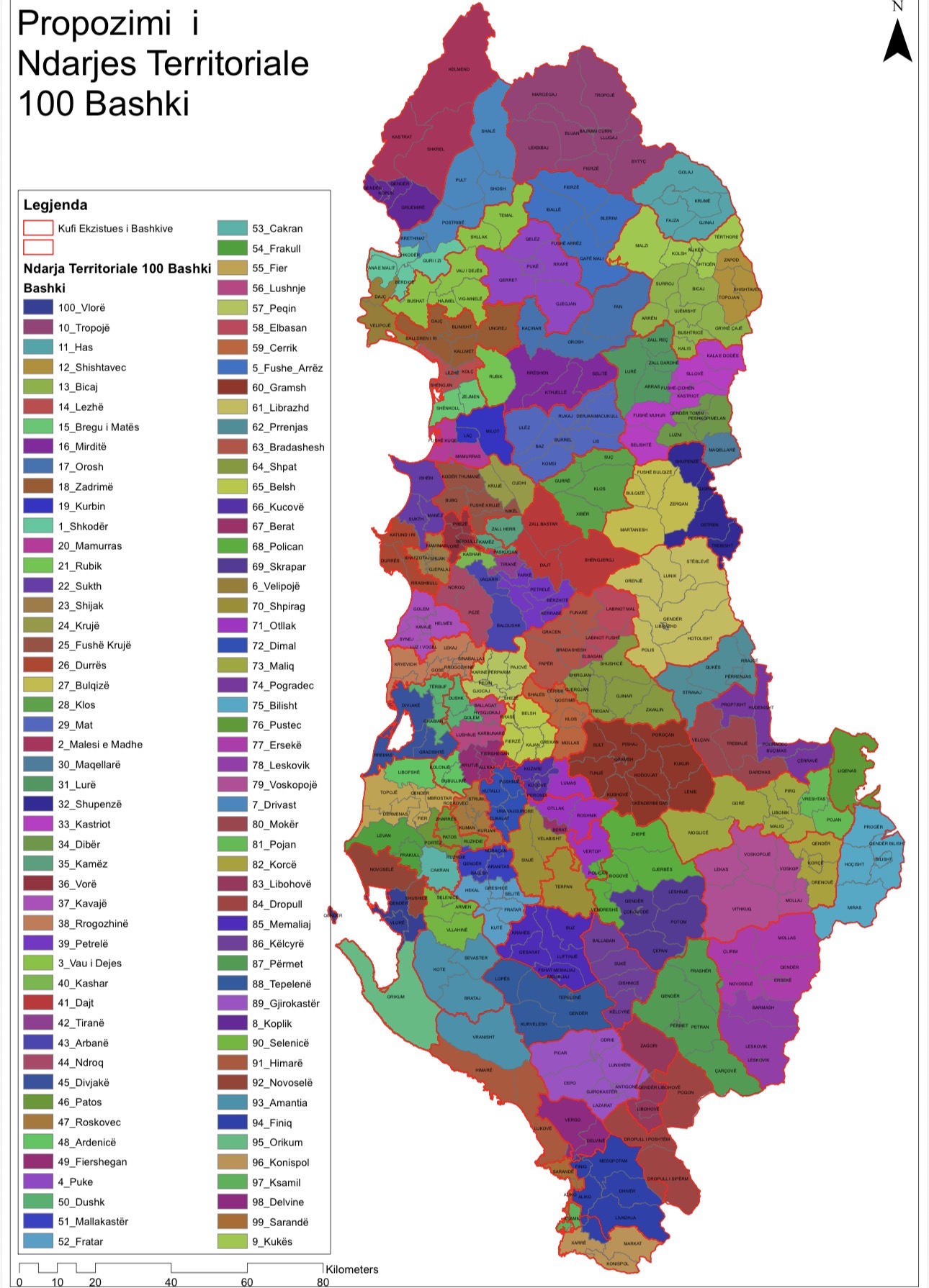 PD propozon hartë të re territoriale me 100 bashki dhe 6 rajone