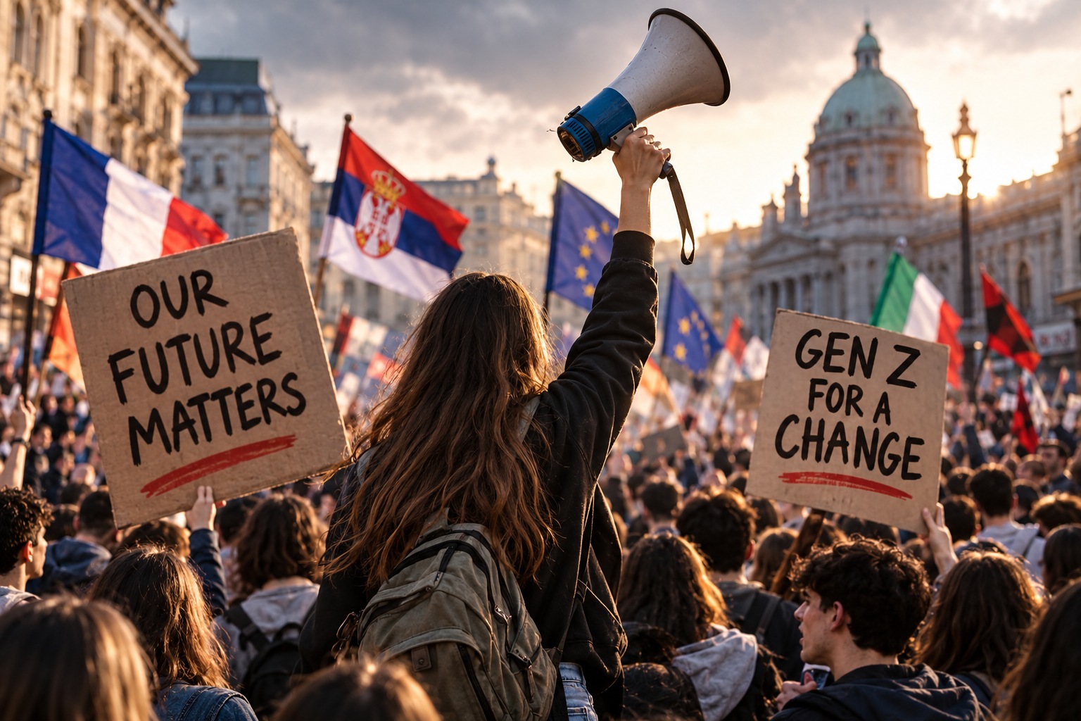 Foto nga burimi: Protestat e brezit Z që po ndryshojnë Europën: “Askush nuk na dëgjoi”